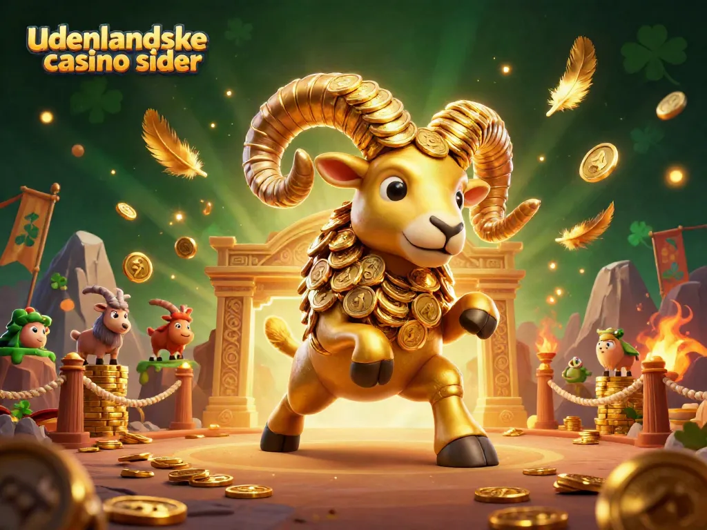 Experience the thrill of udenlandske casino sider with a dynamic 3D gambling scene illustration.
