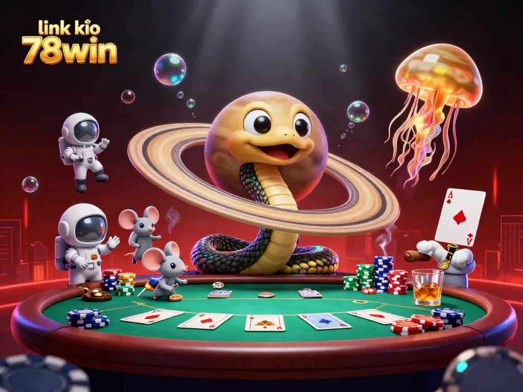 Engage with exciting betting scenes in vibrant 3D style featuring link vào 78win with dynamic casino elements.