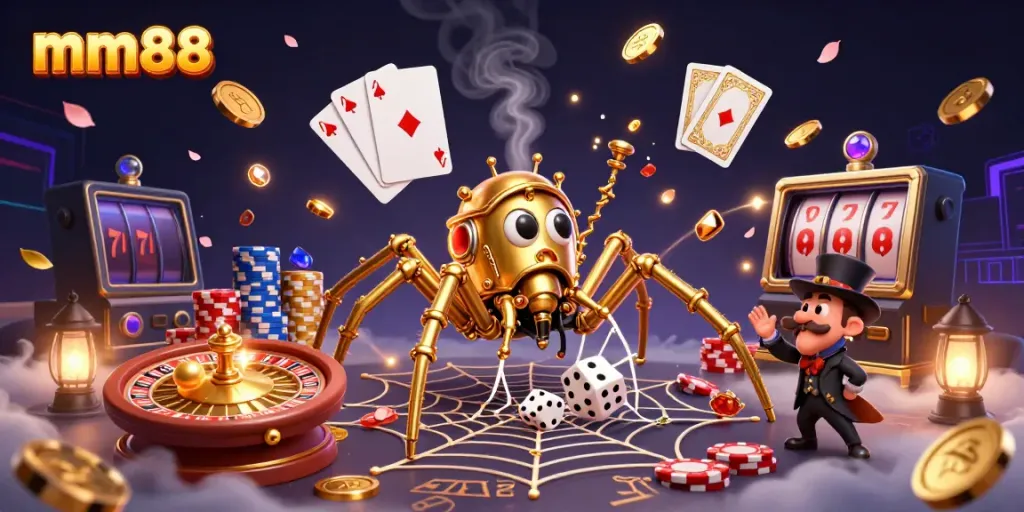 Experience thrilling moments at mm88 with engaging casino visuals featuring steampunk characters.