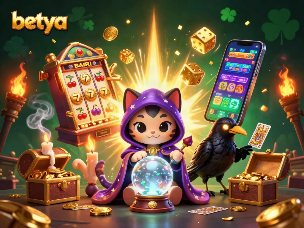 Engage with Betya's thrilling slots and casino games featuring vibrant 3D characters and dynamic elements.
