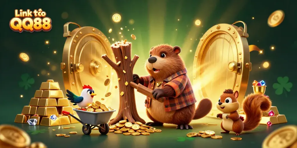Engage in thrilling betting experiences with Link vào QQ88, featuring vibrant 3D characters collecting endless riches.
