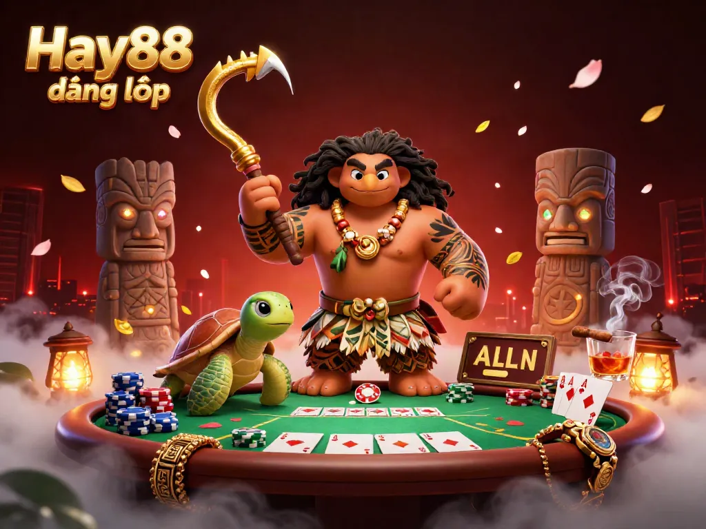 Experience the thrill of Hay88 đăng nhập with dynamic poker action, featuring colorful chips and engaging characters.