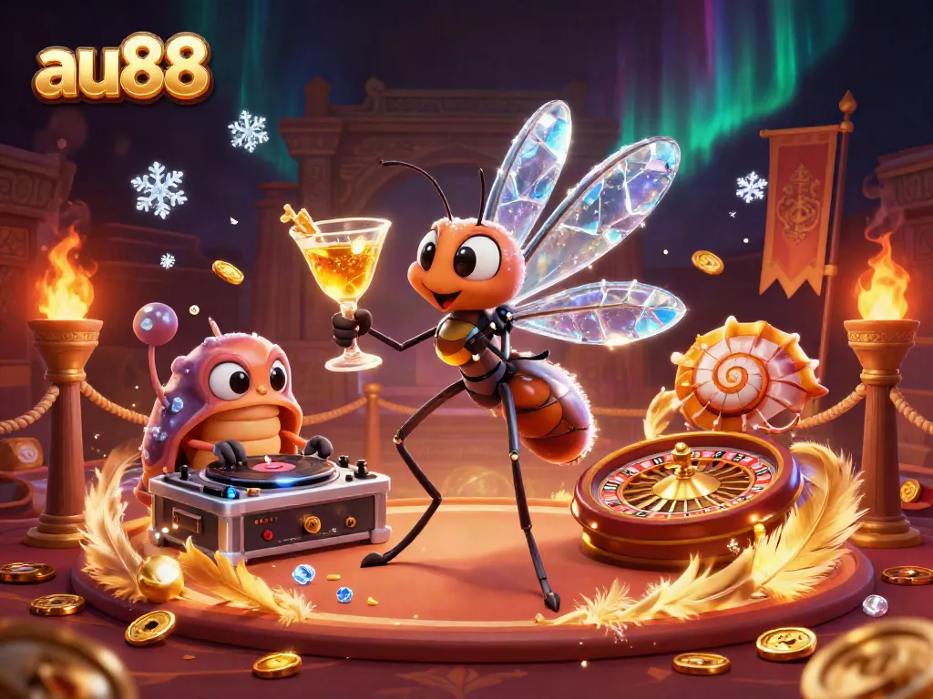 Experience the thrilling ambiance of au88 casino with vibrant characters and dynamic game elements