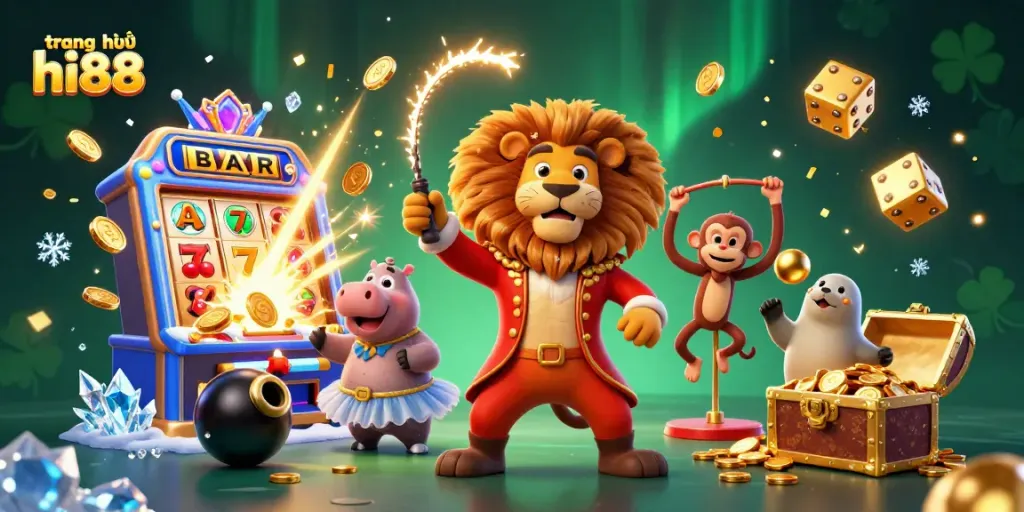 Play exciting games at trang chủ hi88 with vivid jackpots and immersive casino characters.