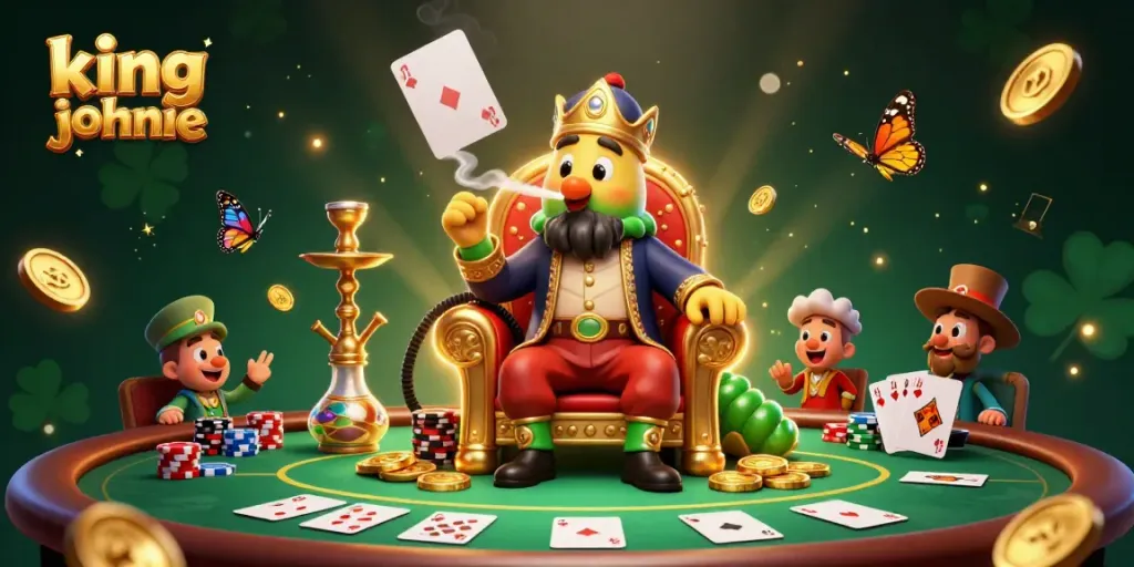 Experience top online poker action at kingjohnnie with vibrant poker tables and charismatic chatacters.